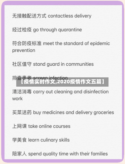 【疫情实时作文,2020疫情作文五篇】